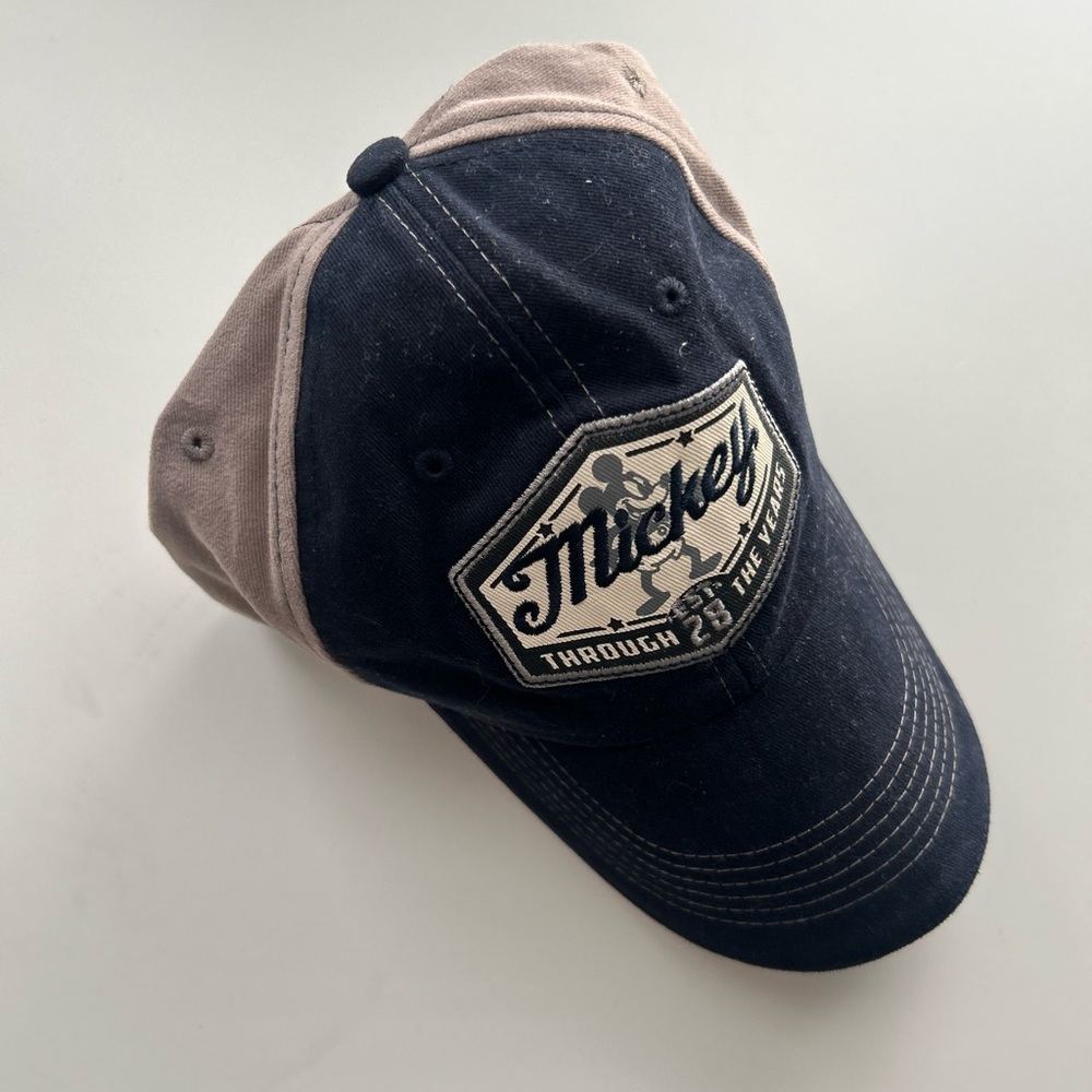 Disney Navy and Tan Cap with Mickey Mouse